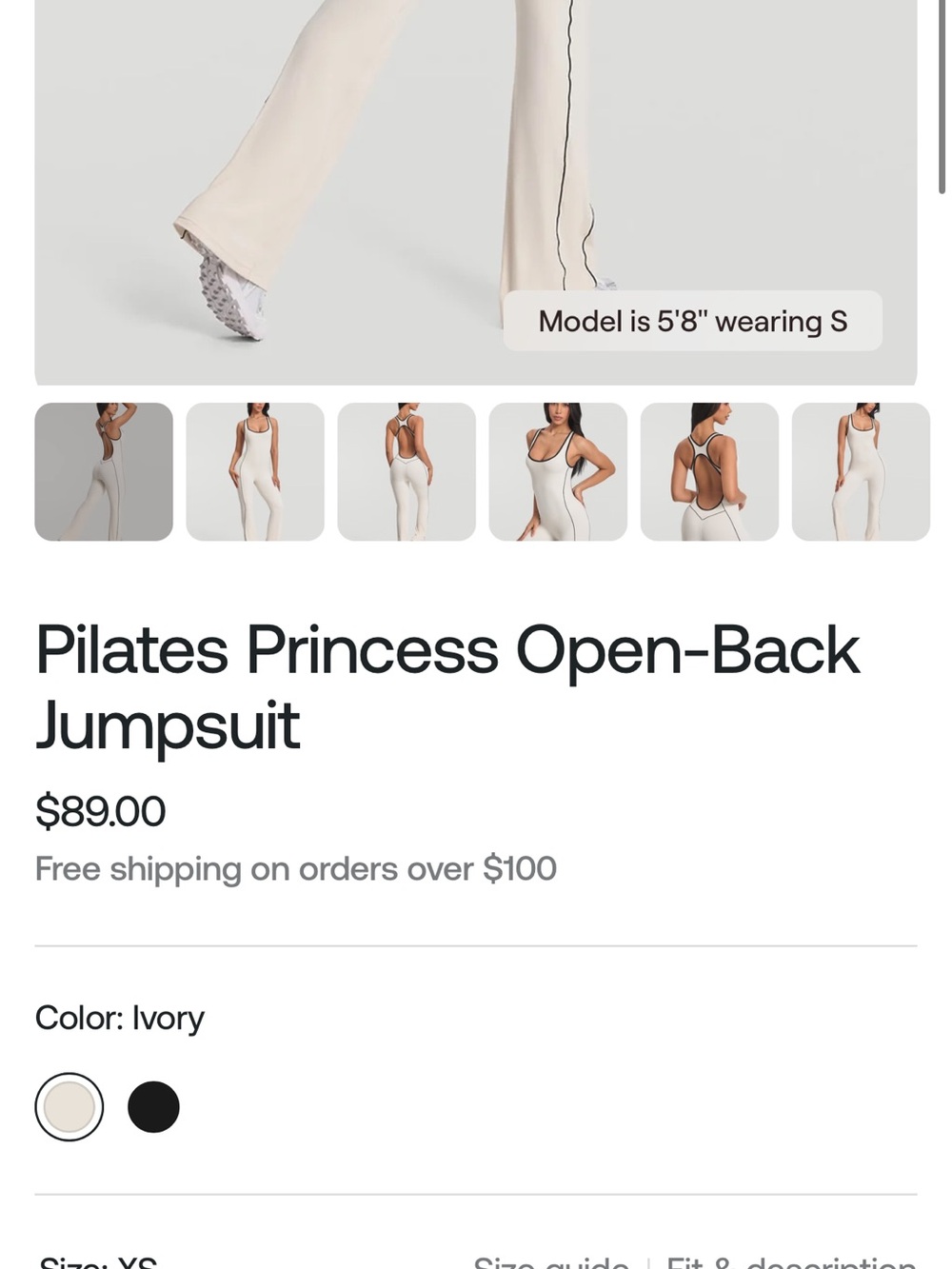 Open Back Jumpsuit - Picture 5 of 5